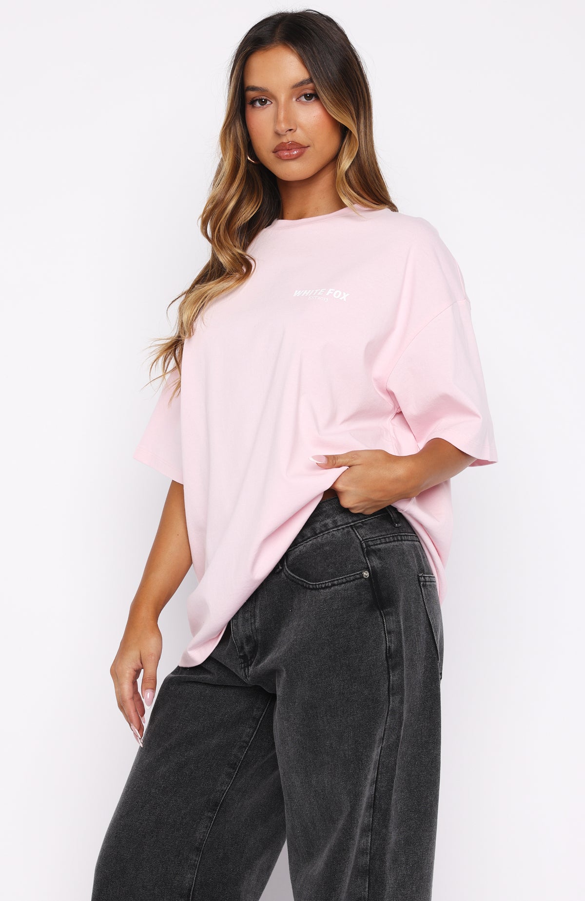 Non Negotiable Oversized Tee Pink - Image 3