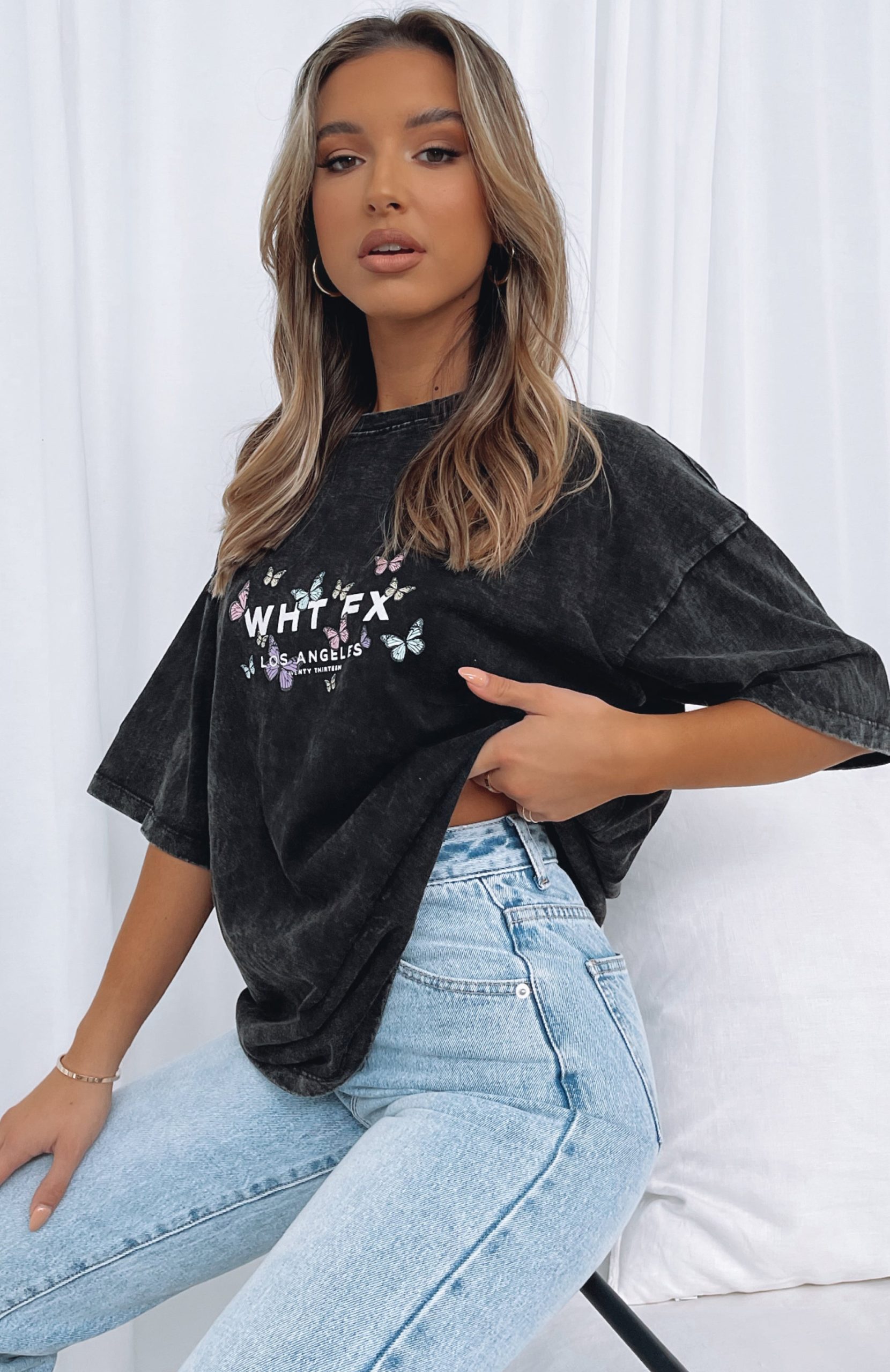 Dare To Dream Oversized Tee Acid Black - Image 5