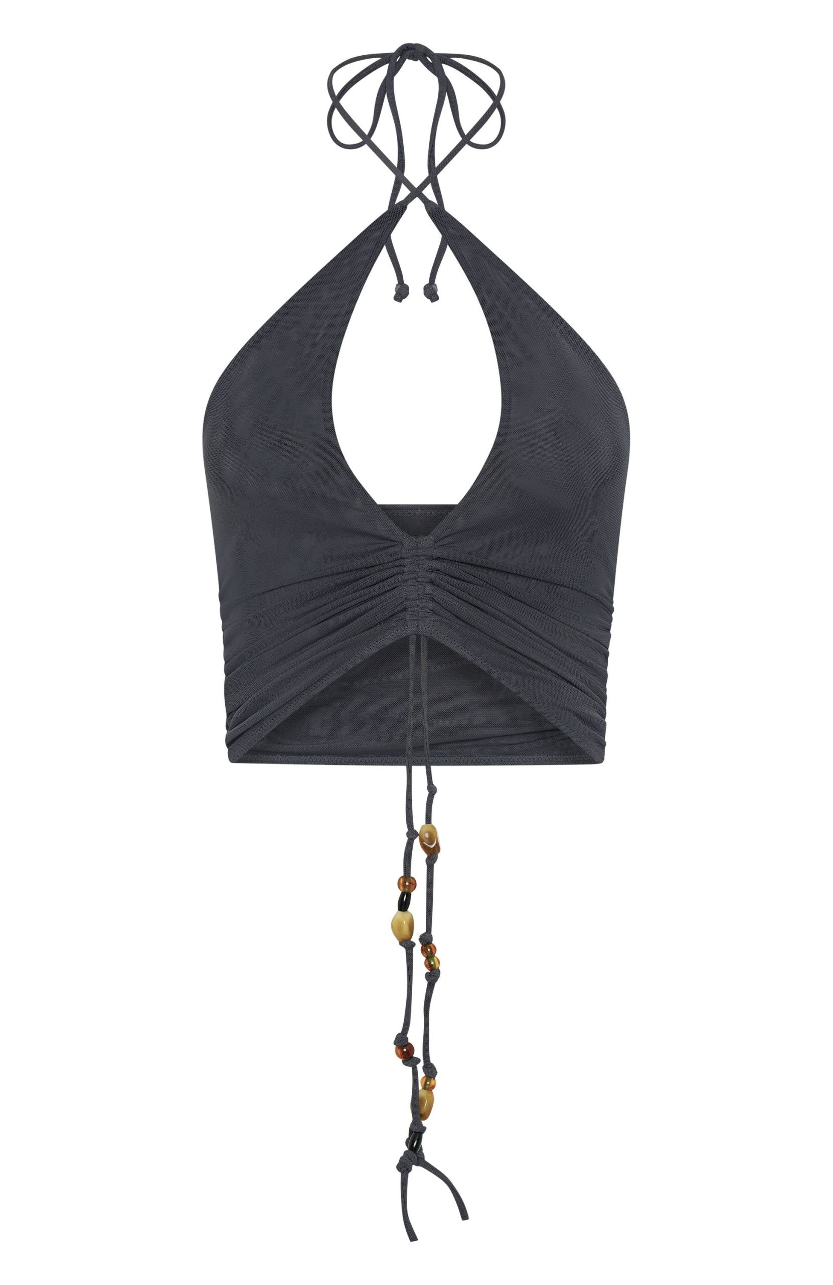 To My Heart Halter Top Charcoal - Image 5