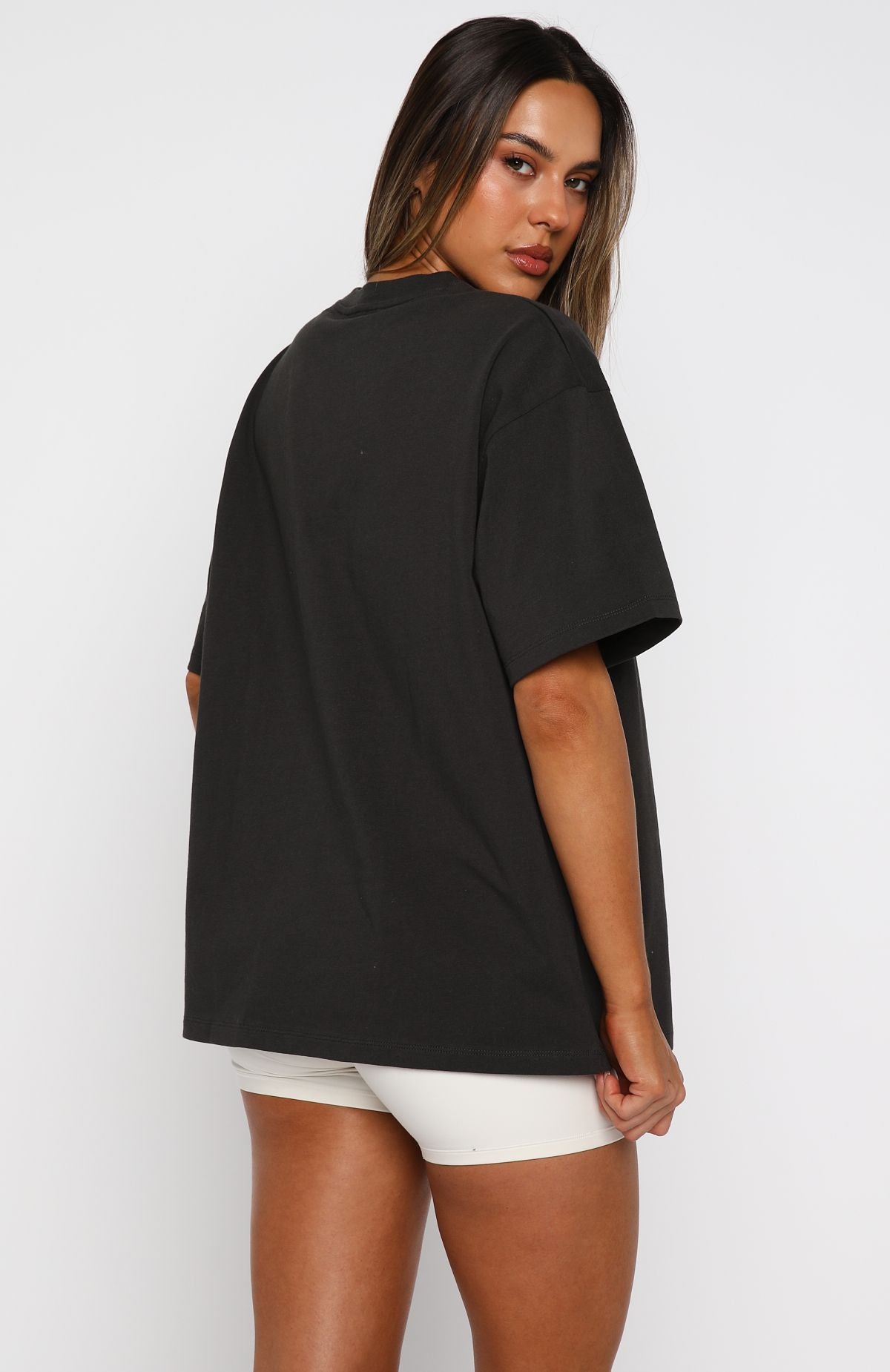 Christmas Feeling Oversized Tee Charcoal - Image 5