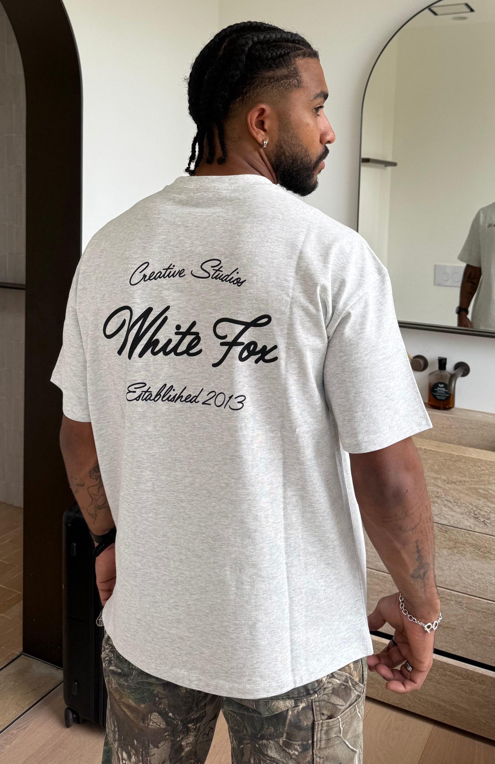 Creative Studios Oversized Tee Grey Marle - Image 2