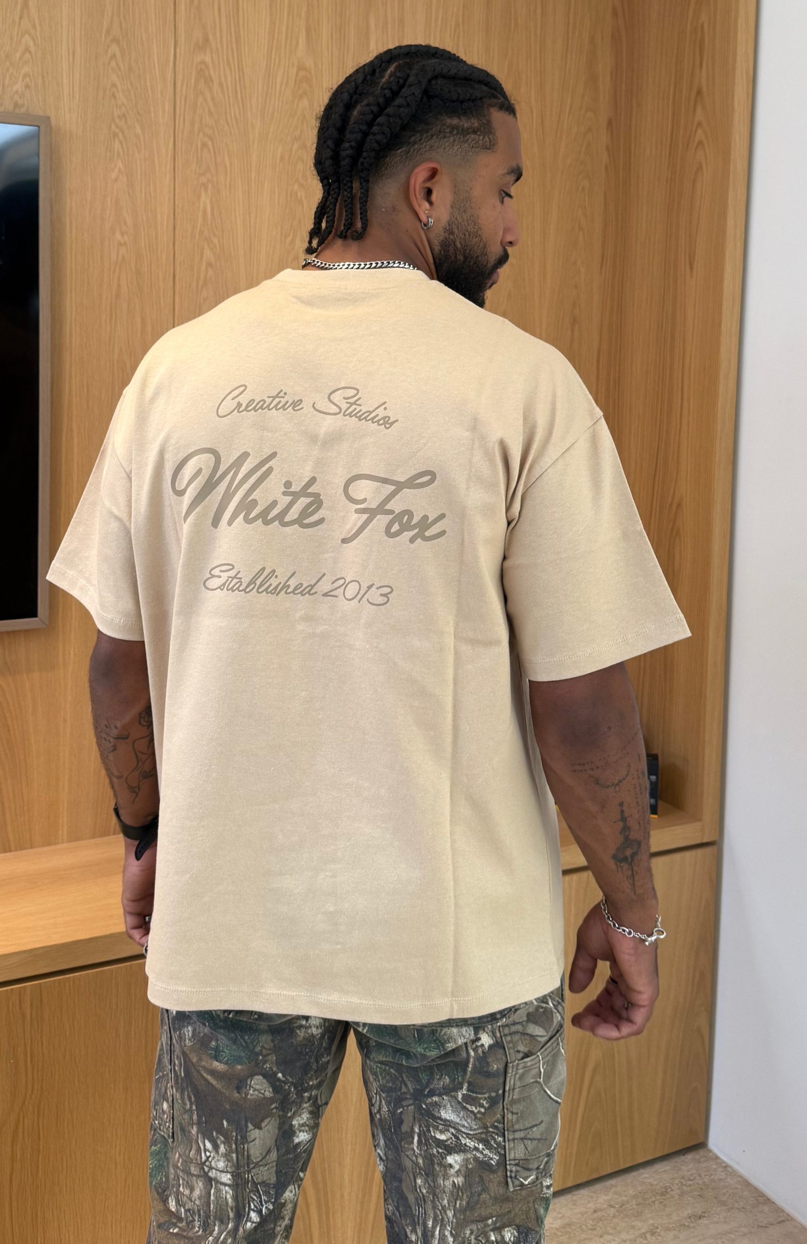 Creative Studios Oversized Tee Oatmeal - Image 2