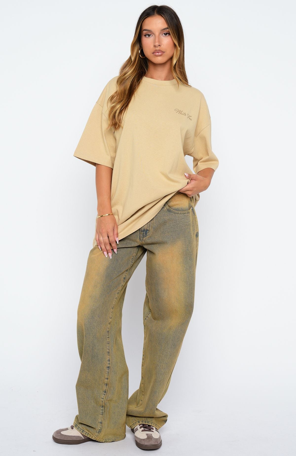 Creative Studios Oversized Tee Oatmeal - Image 6