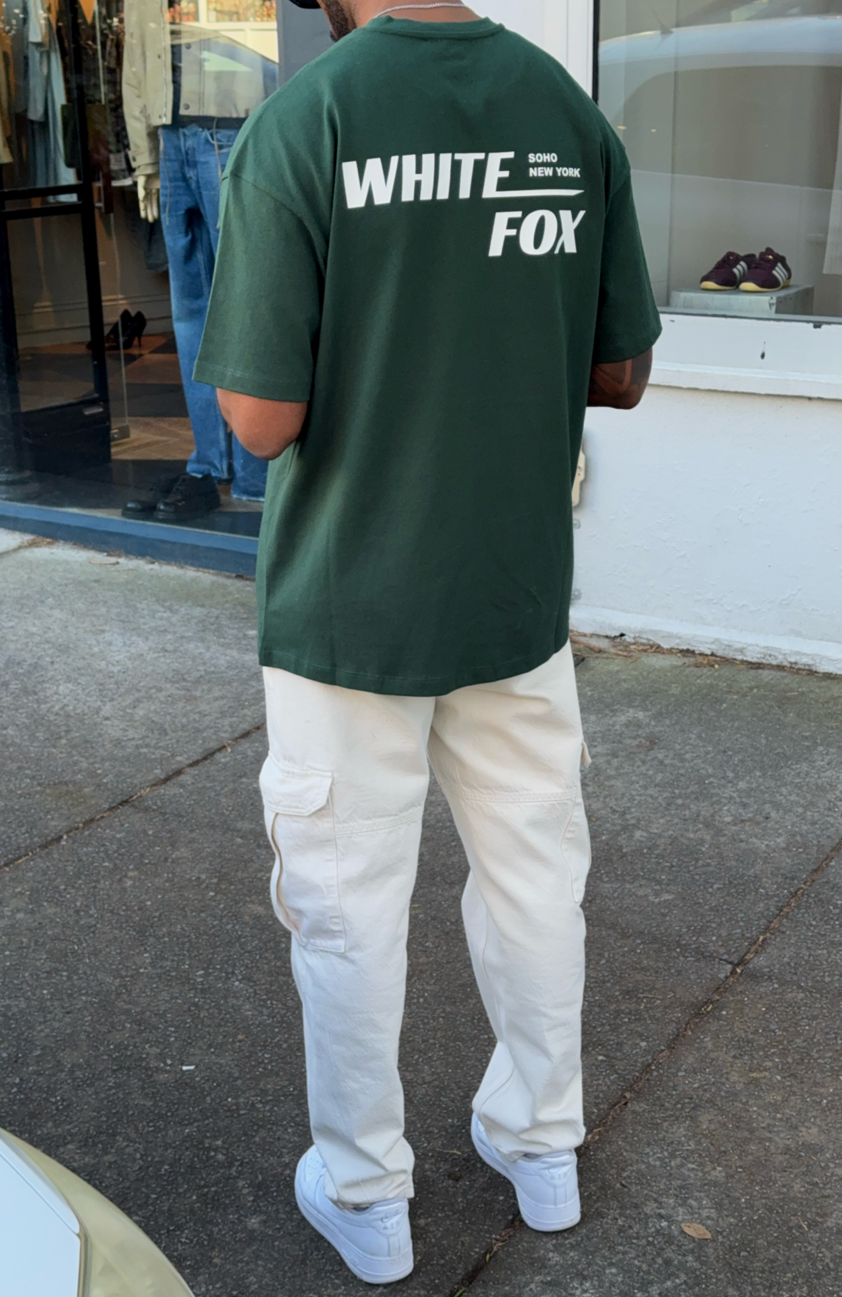 New York Archives Oversized Tee Forest Green - Image 2