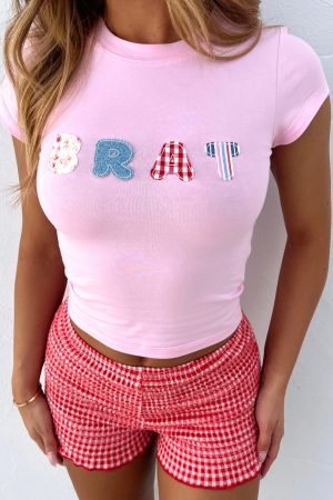 Pretty In Pink Baby Tee Baby Pink