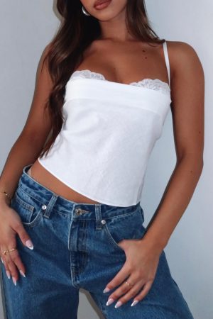 Tell Me All About It Top White