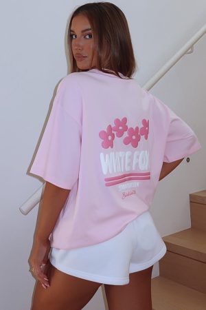 Tropic Time Oversized Tee Pink