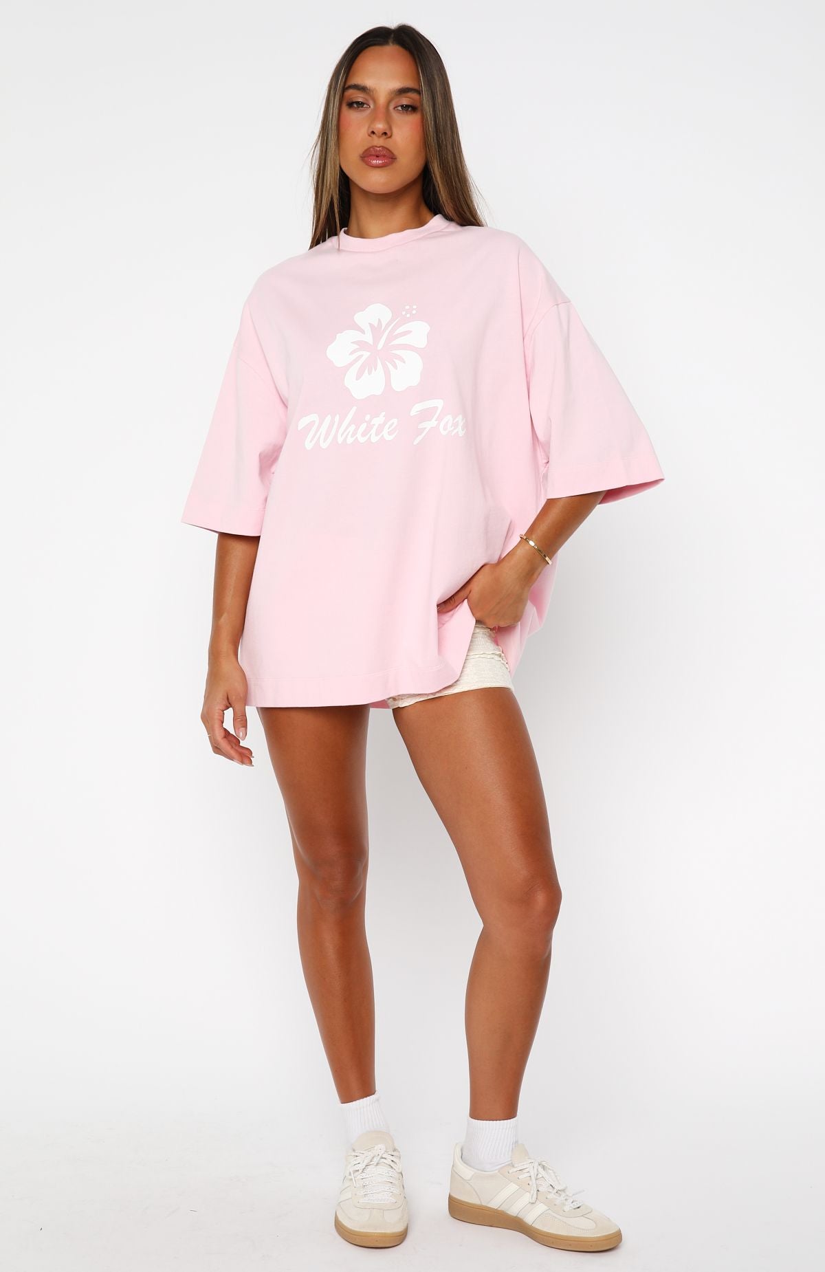 Own Your Glow Oversized Tee Pink - Image 6