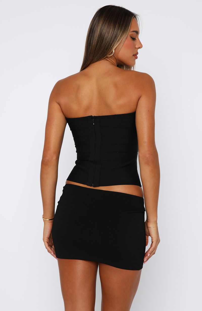 Thought I Was Dreaming Bandage Top Black - Image 4