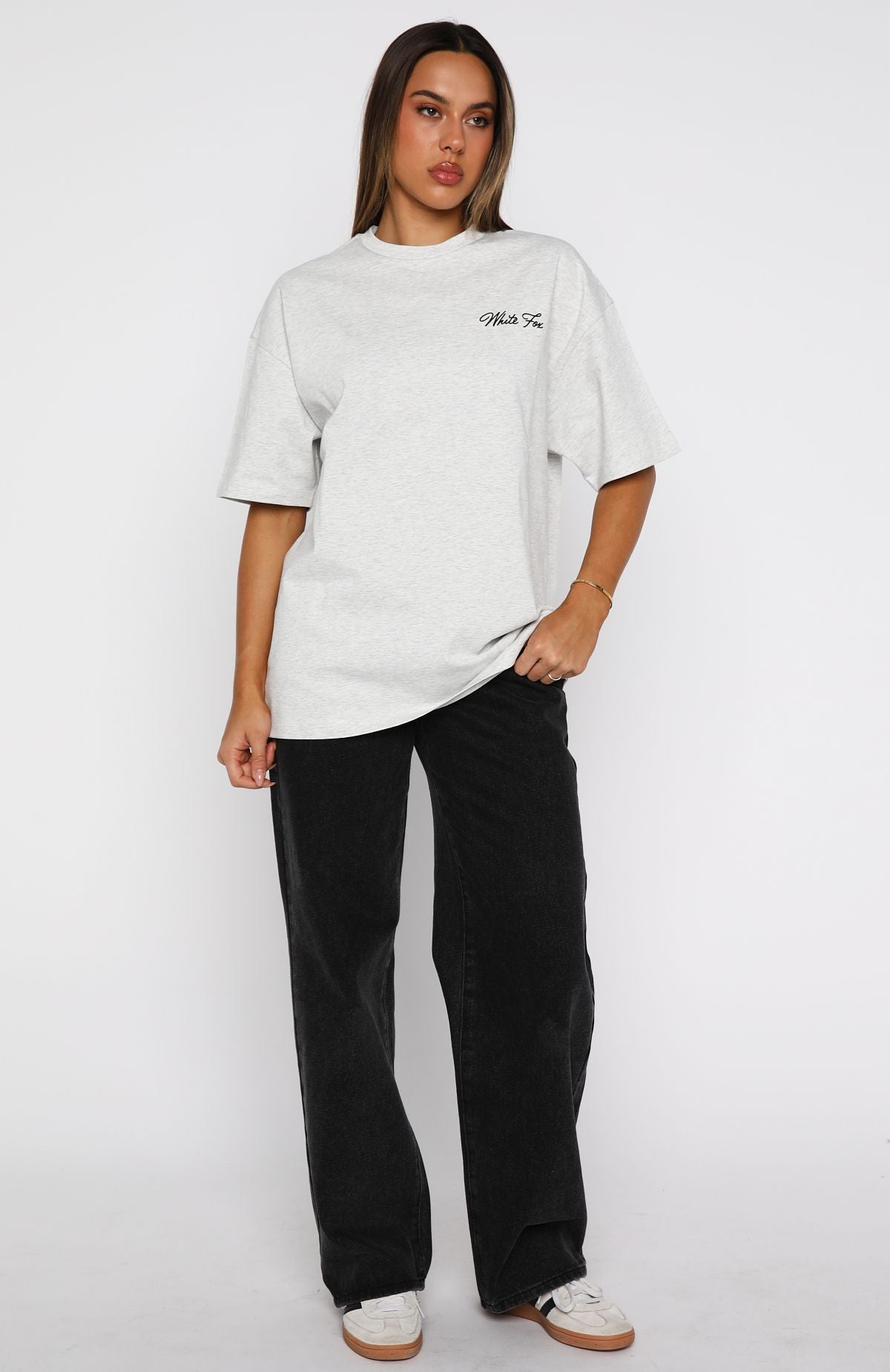 Creative Studios Oversized Tee Grey Marle - Image 6
