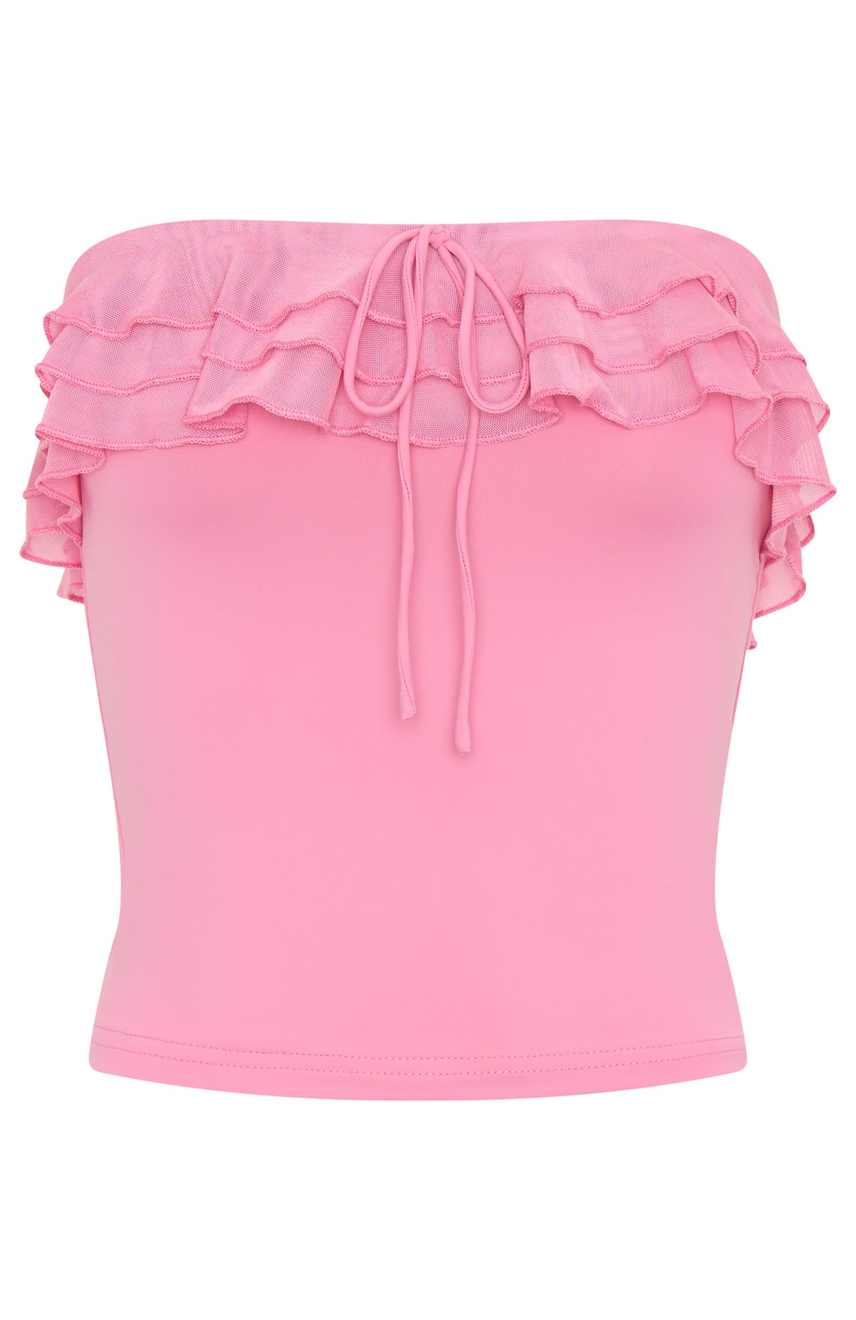 Baby. Come Over Strapless Top Pink - Image 5