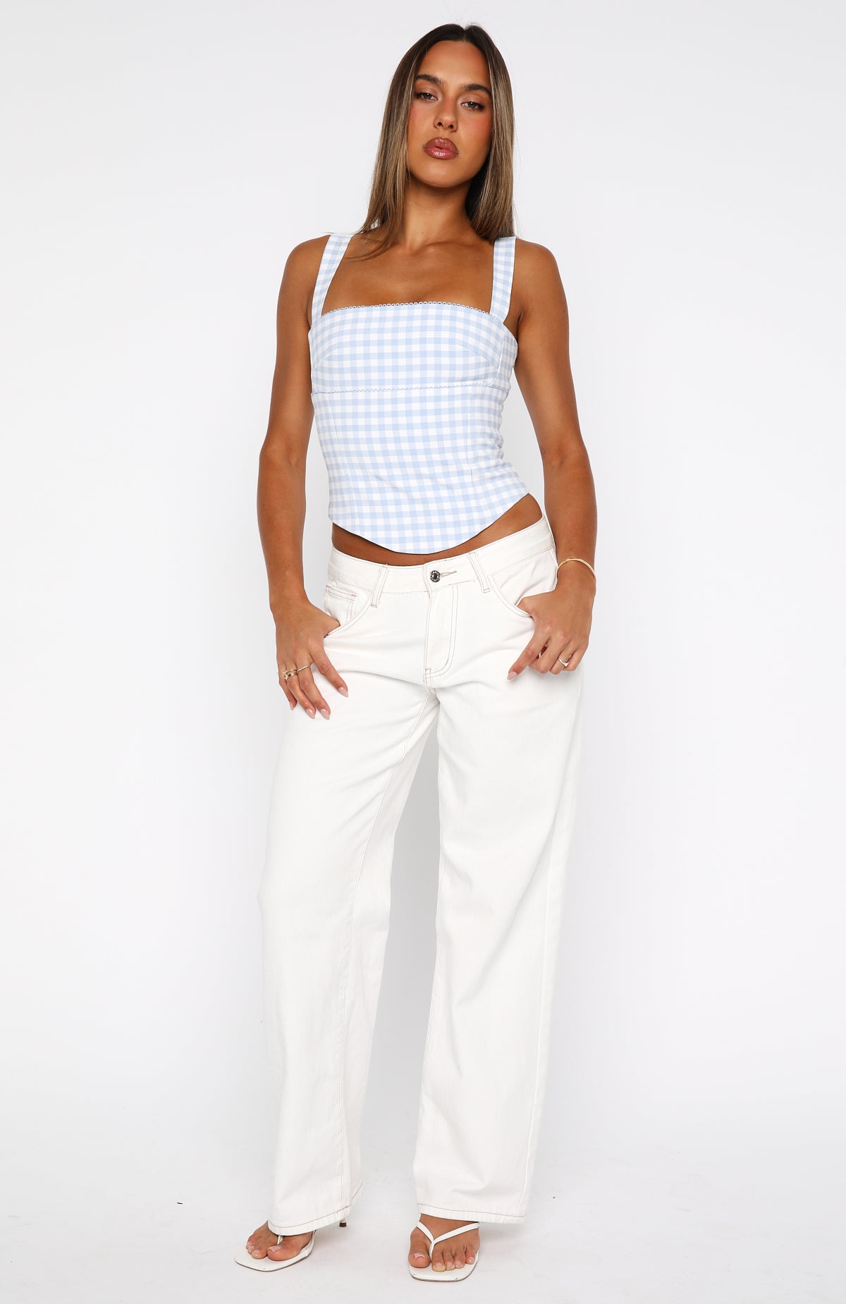 Crossed Your Mind Bustier Baby Blue - Image 5