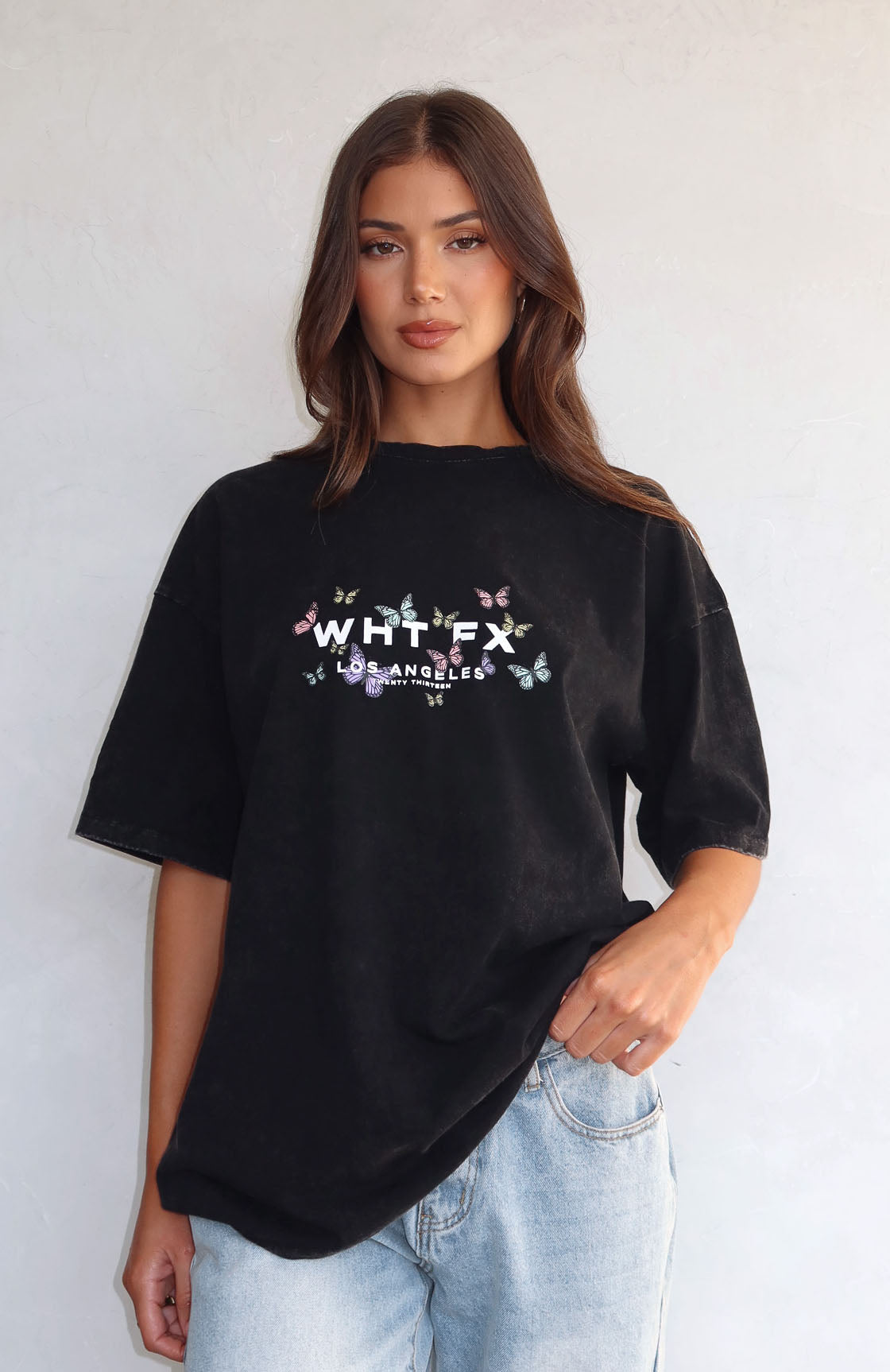 Dare To Dream Oversized Tee Acid Black - Image 6