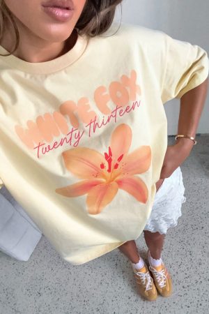 Got That Glow Oversized Tee Lemon