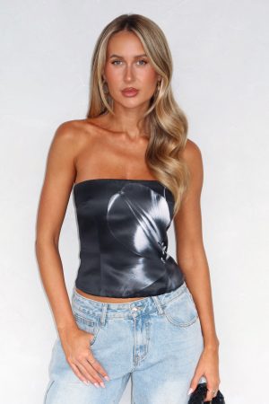 I'll Be Alright Strapless Bustier Midnight Twist