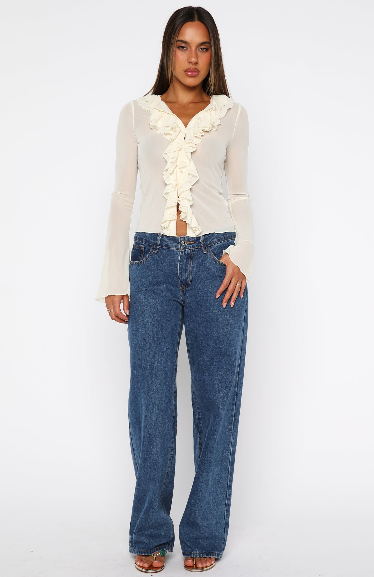 Just Me Long Sleeve Top Butter - Image 5