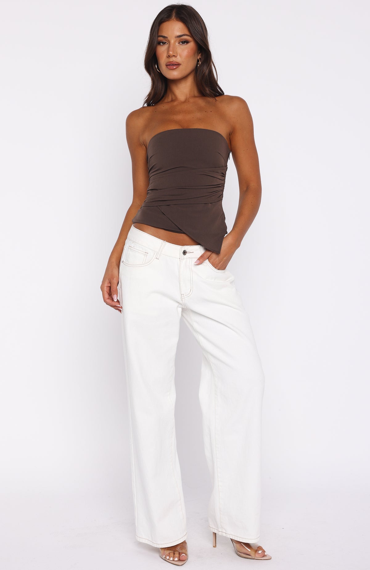 Midnight Ego Strapless Top Cocoa - Image 6
