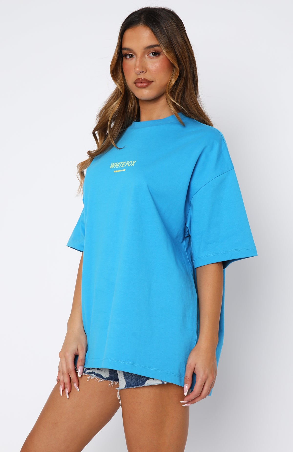 Sweet Lemonade Oversized Tee Blue - Image 4