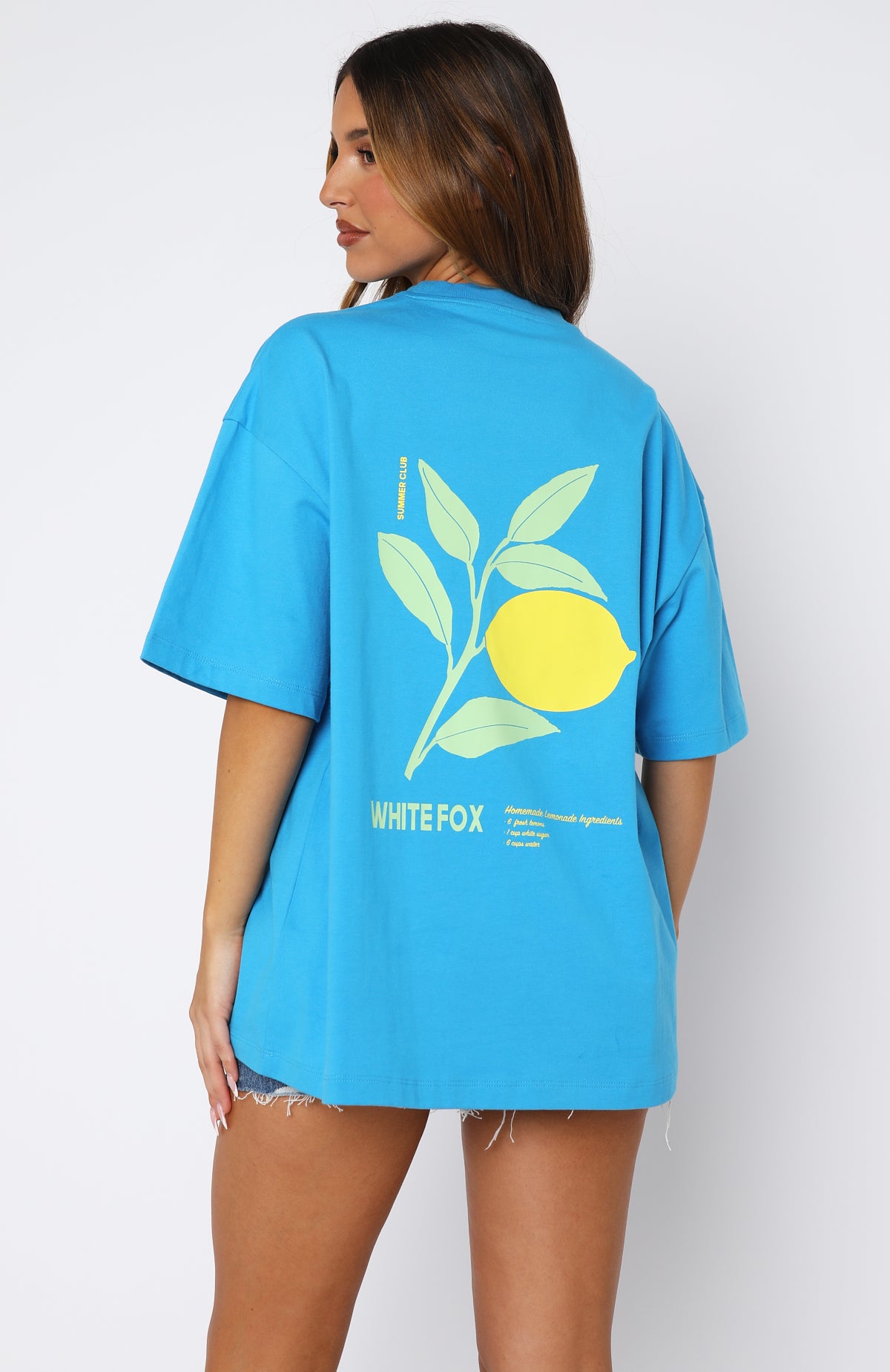 Sweet Lemonade Oversized Tee Blue - Image 5