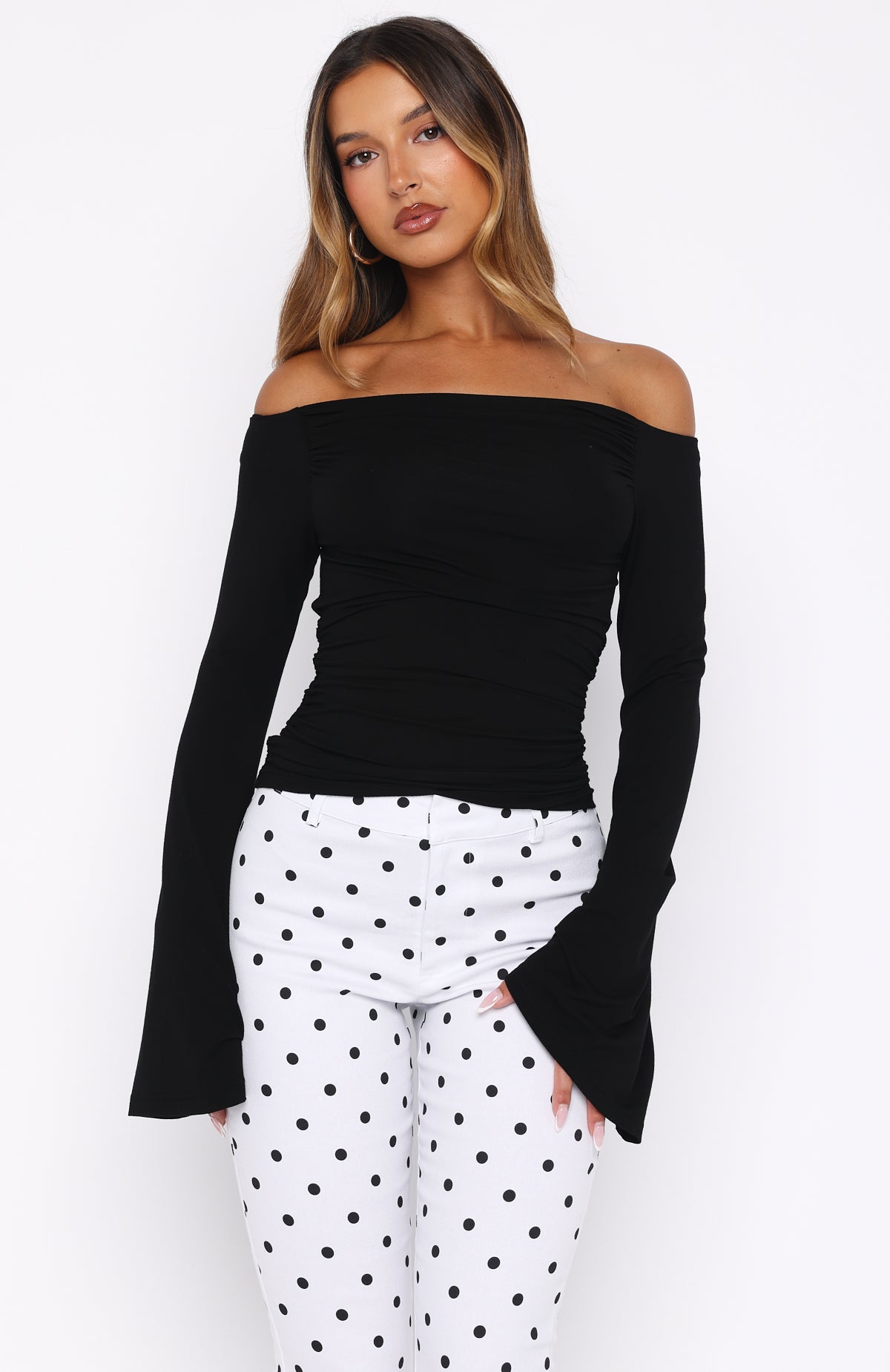 Perfect Night Long Sleeve Top Black - Image 2