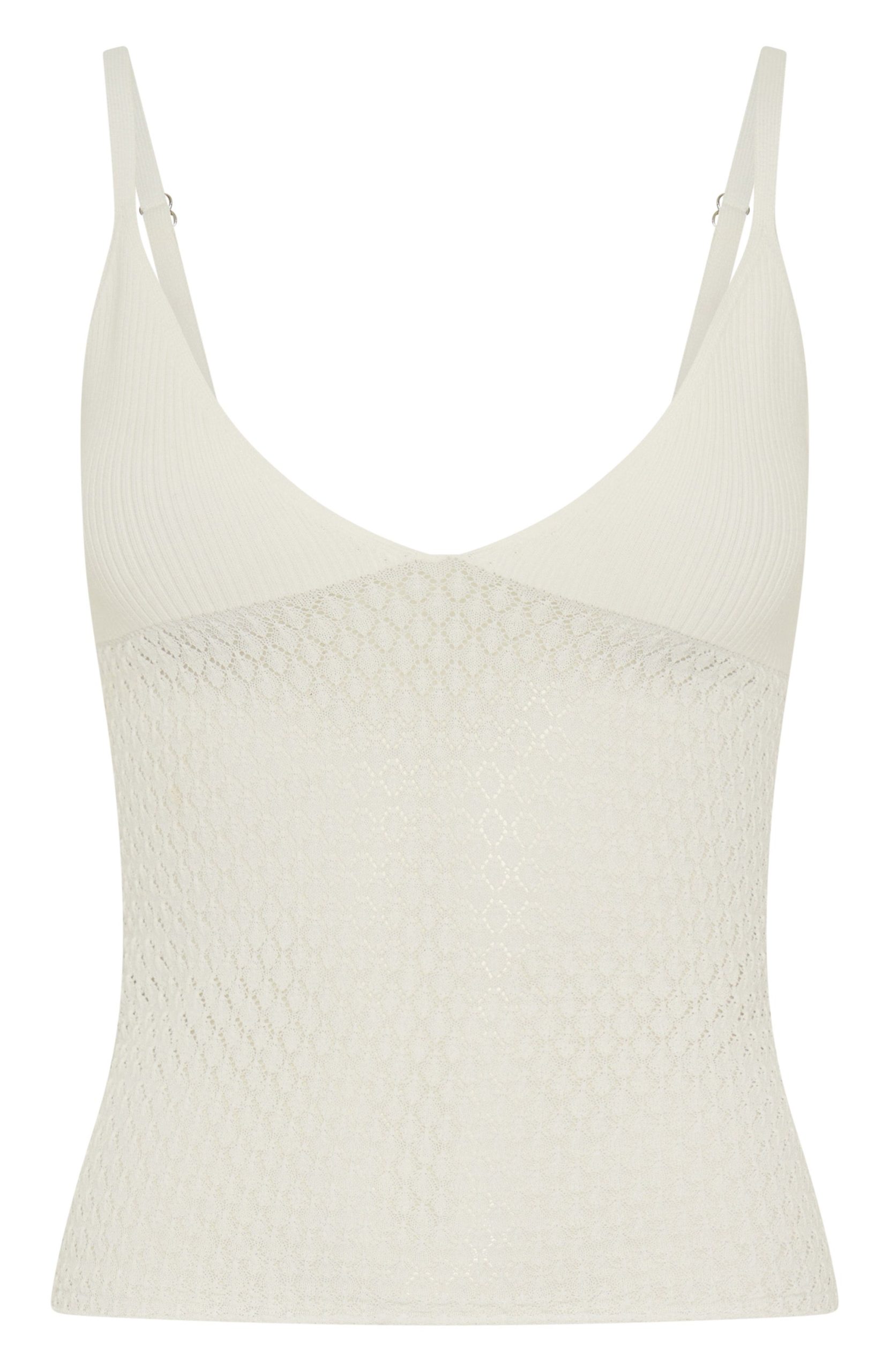 Stand And Stare Knit Top White - Image 6