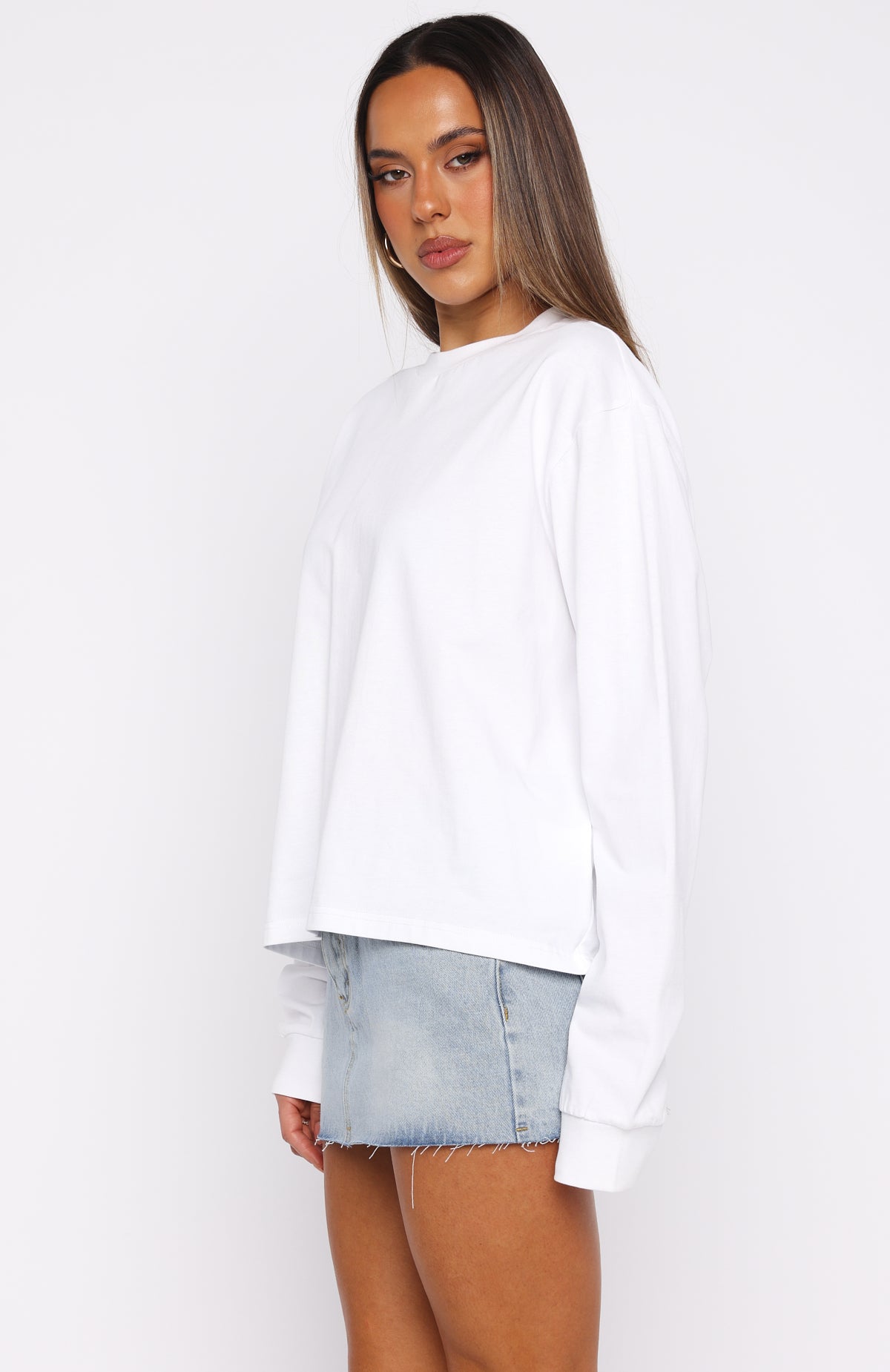 Staying Ahead Long Sleeve Tee White - Image 3