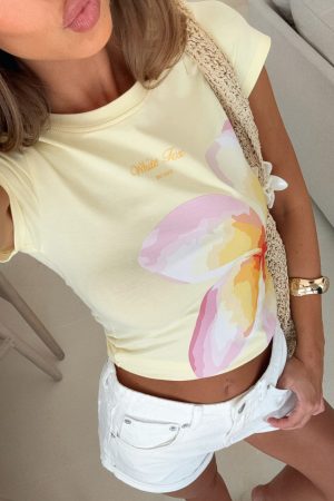 Sweetest Gem Baby Tee Lemon