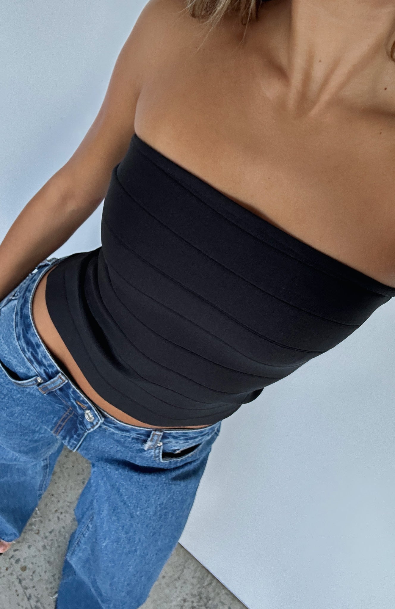 Thought I Was Dreaming Bandage Top Black - Image 6