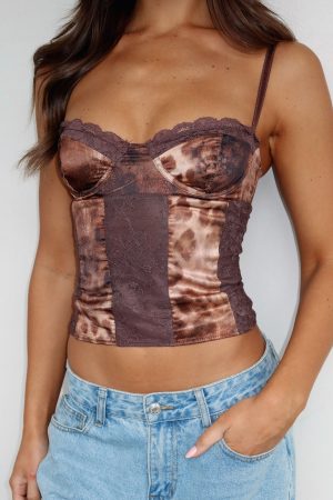 Too Cute Bustier Amber Safari