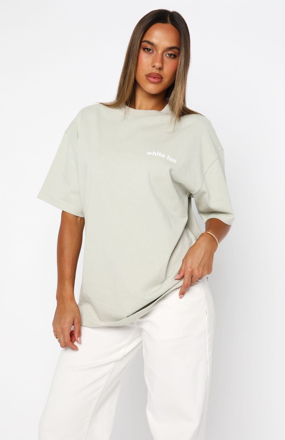 No Mercy Oversized Tee Sage - Image 3