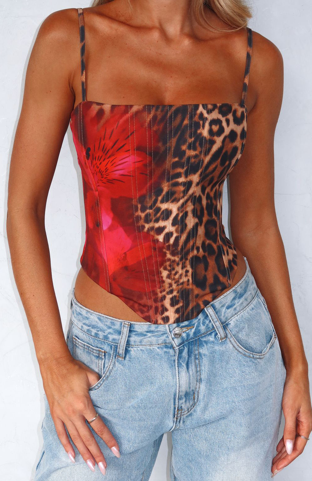 You'll Be Ok Bustier Leopard Bloom - Image 5